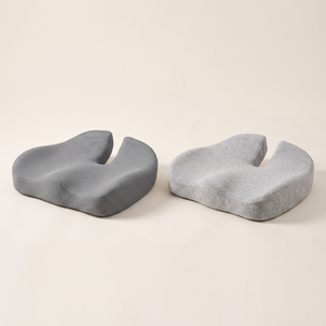 Cozura Duo-Set – zwei ergonomische Sitzkissen in Mesh und Strick